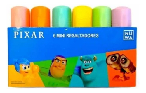Resaltadores Disney - Mini X6 - Pixar - Nuwa