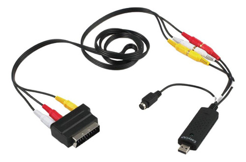 A Conversor De Vídeo E Áudio Usb 2.0 Vhs Compatível Com Dvd