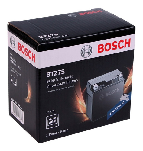 Bateria Moto Bosch Btz7s Ytz7s Pcx 150 Sin Mantenimiento
