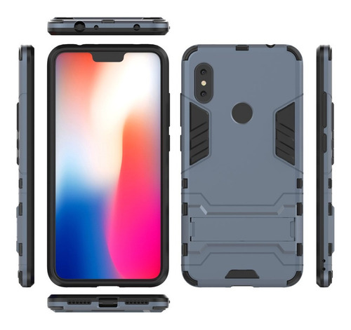 Estuche Protector Con Soporte Para Xiaomi Redmi 7 Note 6