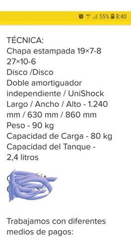 Imagen 10 de 11 de Cuatri Zanella Fx 90 Cargo