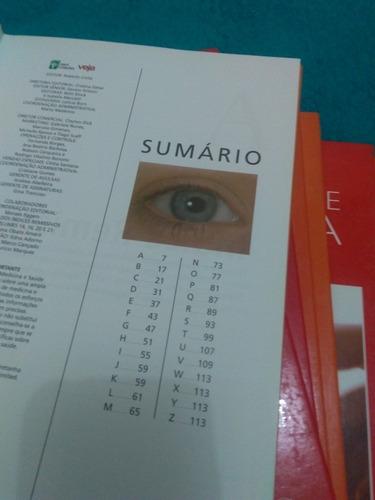 Guia Veja De Medicina E Saúde, Abril Coleções 8 Volumes (Usado)