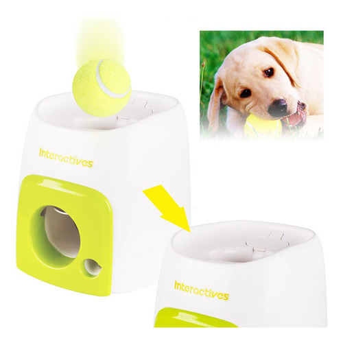 Juguete Interactivo Para Perros Lanzador De Pelotas De Tenis