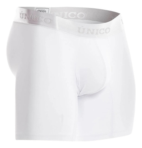 Bóxer Marca Único De Hombre Copa Medio Cristalino M22 Blanco