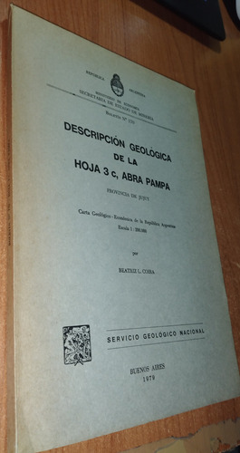 Descripcion Geologica De La Hoja 3 C. Abra Pampa B. Coira