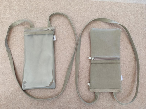 Imagem 7 de 7 de Porta Celular Alça Pescoço Visor Touch Com Fecho E Bolsinho
