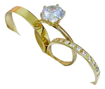 Comprar Combo Alianzas Casamiento 3gr Oro 18k Certificado Garantía!