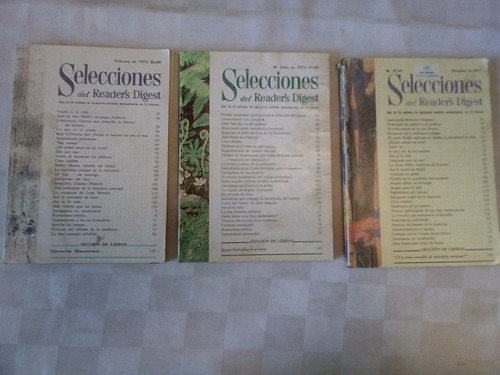 Selecciones Reader's 1973      3 Revistas