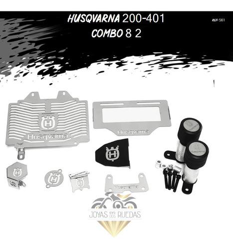 Kit Combo 8 2 Partes Lujo Moto Husqvarna 200-401