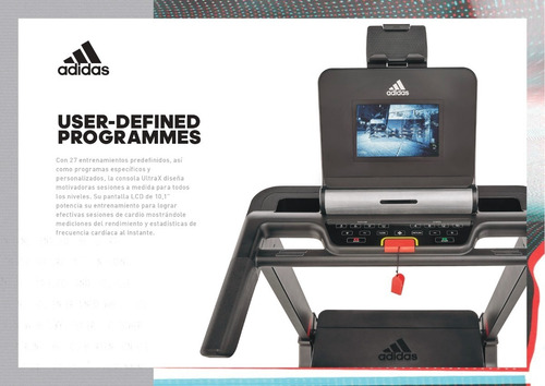 Imagen 2 de 10 de Cinta De Correr Eléctrica adidas T-19x Mg