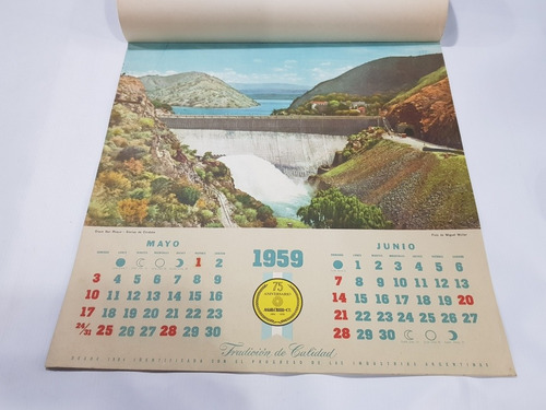 Imagen 7 de 8 de Antiguo Almanaque Agar Cross 1959 Roca Soler Arg Mag 58616