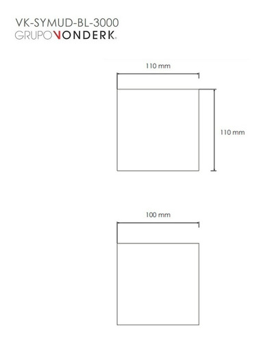 Aplique Exterior Blanco Angulo Regulable 6w Calida Symud Vk