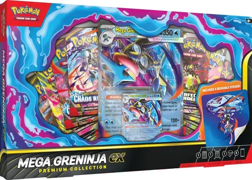 Pokémon Tcg: Mega Greninja Ex Premium Collection - Inglês +6