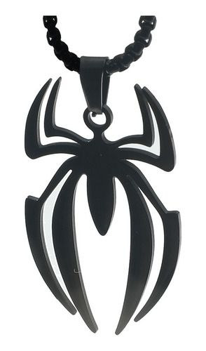Collar De Spiderman Logo De Hombre Araña De Acero Inoxidable