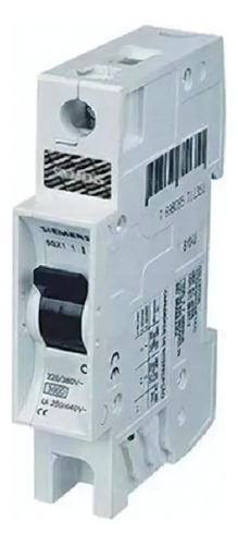 Disjuntor 5sx1 110-7 Unipolar 10a Curva C Siemens