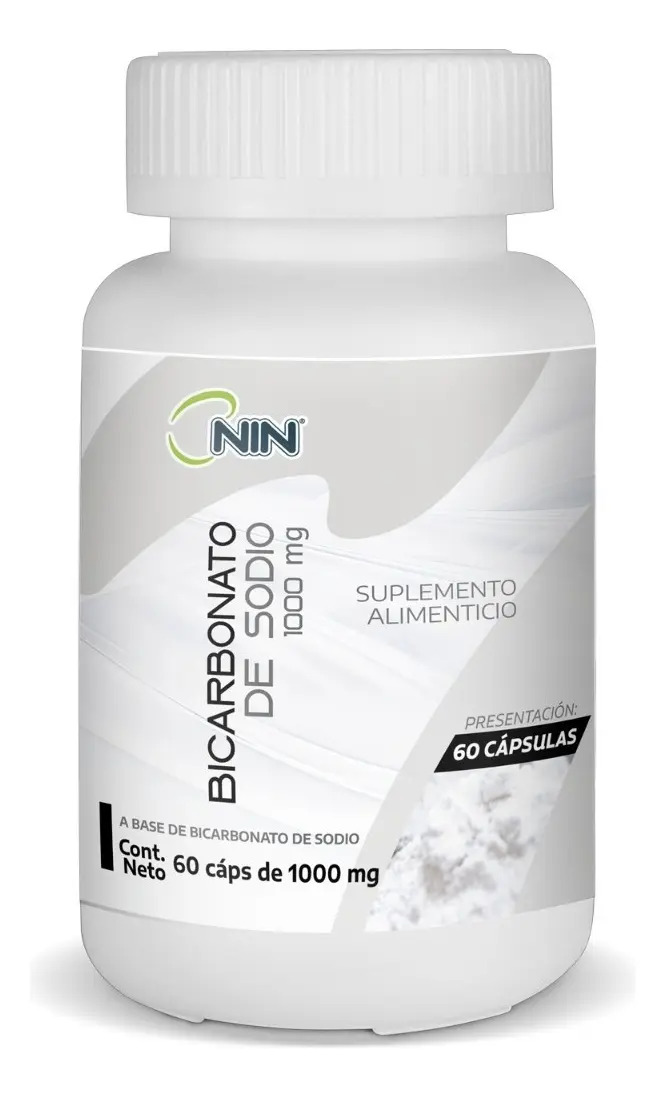 Bicarbonato De Sodio 1000mg 60capsulas 1g Nin