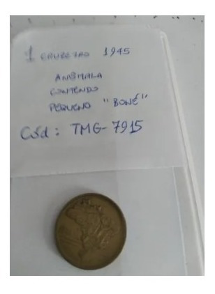 Anômala 1 Cruzeiro 1945 Pequeno Boné Tmg7915 (Usado)
