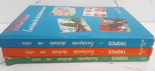 Livro Trópico Enciclopédia Ilustrada Em Cores - 3 Volumes - Editora Livraria Martins [0000]
