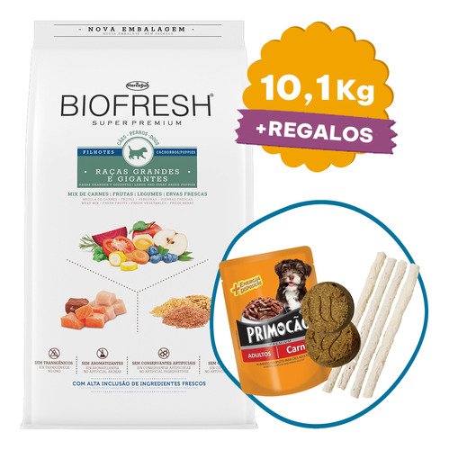 Comida Biofresh Cachorro Raza Grande 10 Kg + Regalo + Envío