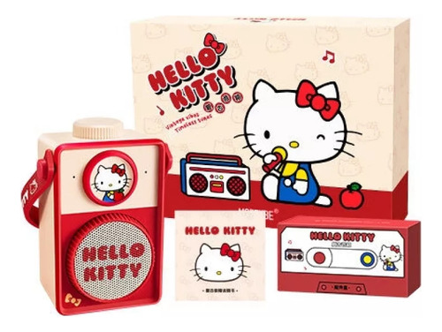 Kit De Audio Sanrio Hello Kitty De Acero Pequeño Con Altavoz