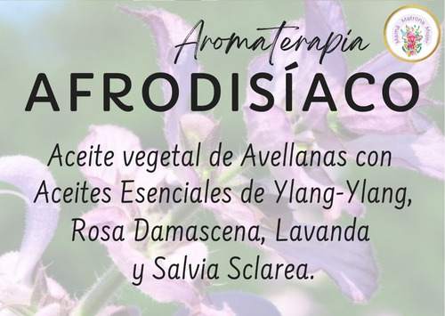 Imagen 3 de 3 de Aromaterapia- Aceite Esencial- Afrodisíaco