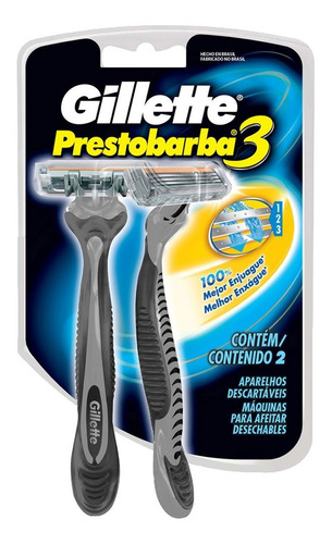 Rastrillos Desechables Gillette Prestobarba3    2 Pzas