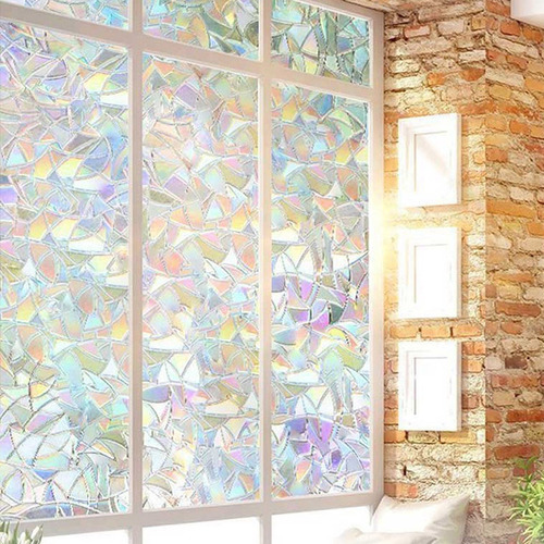 Lámina Estática Para Ventanas, Con Efecto Arcoíris, Para Dec