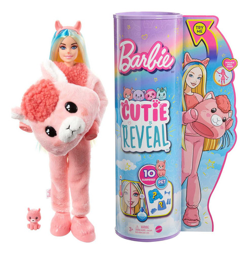 Muñeca Barbie Cutie Reveal Llama De Fantasía Con