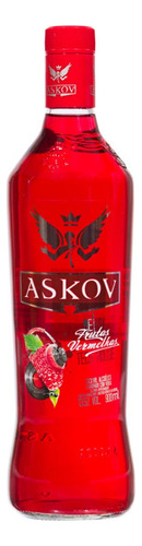 Vodka Askov Frutas Vermelhas Maracujá Limão Garrafa 900ml