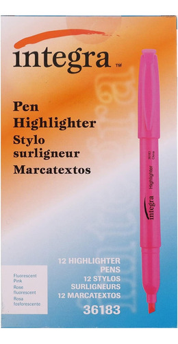 Integra Pen Style Rosa Fluorescente (pack 12)