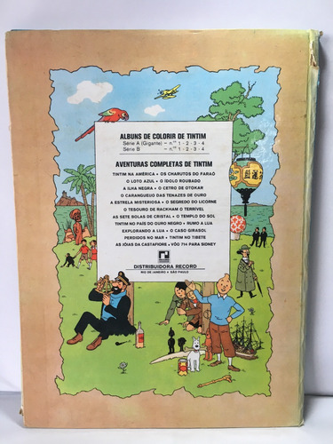 Livro Hq As Aventuras De Tintim Rumo A Lua Record F555 (Usado)