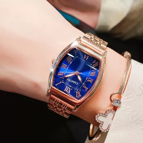  Reloj simple para mujer, reloj clásico de lujo con