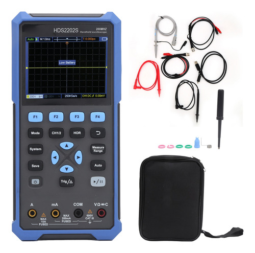 Multímetro Osciloscopio 200 Mhz, Ancho De Banda 2 En 1 Y 25