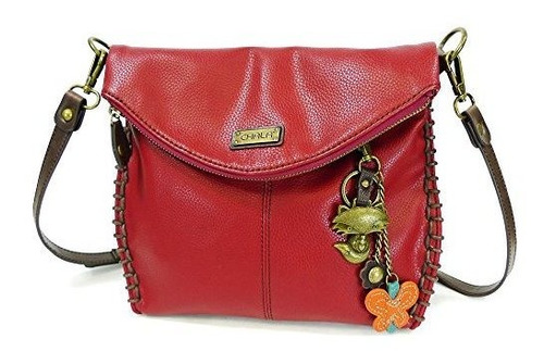 Encanto De Crossbody Del Chala Pu Cuero- Borgoña (borgoña Fo