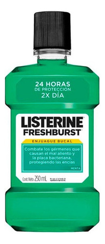Listerine Enjuague Bucal Freshburst Menta X 250 Ml