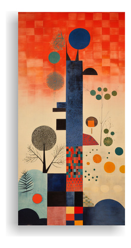 80x40cm Cuadros Decorativos Marimekko Y Paul Klee - Ambiente