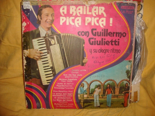 Vinilo Guillermo Giulietti A Bailar Pica Pica A C2