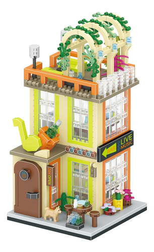Xiu Streetscape House Building Block Toys, (1050 Piezas) Min