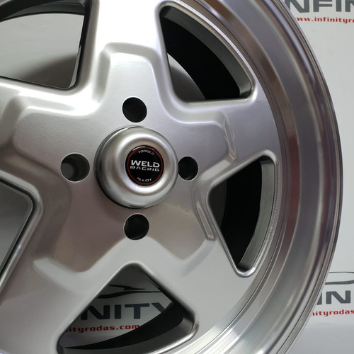 Imagem 4 de 5 de 4 Roda 17 Weld Pro Star 4x100 Gol Chevette Saveiro C9 Kr*