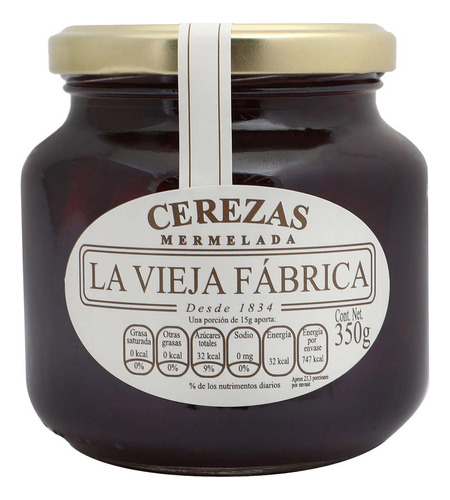 Mermelada La Vieja Fábrica Cereza 350g