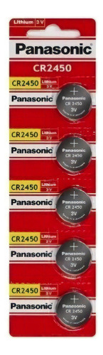 Cinco Baterias Pilha Panasonic Cr 2450 Original Relógio