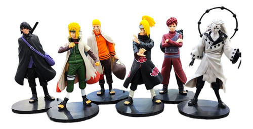 Coleccion De 6 Figuras Boruto Naruto Sasuke Pvc Anime 18cm