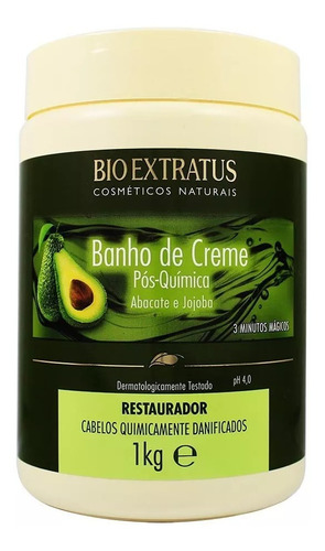 Banho De Creme Abacate Pós Química 1kg Bioextratus