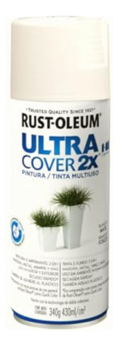 Pintura Multiuso Aerosol Ultra Cover 2x Blanco Mate 340 G