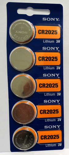 Imagen 3 de 7 de Pila Sony Cr 2025 5u Ideal Electronic Original Distribuidor
