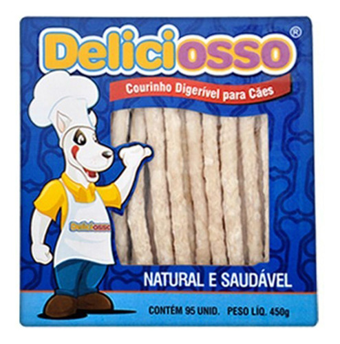 Ossinho Para Cachorro Deliciosso Osso Palito Fino - 450gr