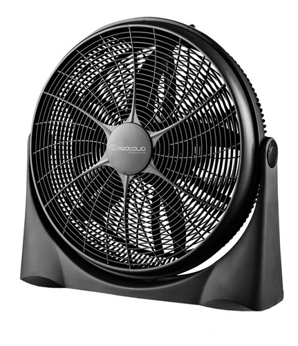 Imagen 2 de 8 de Ventilador de piso Protalia VB20T turbo negro con 5 palas de plástico, 20" de diámetro 220 V