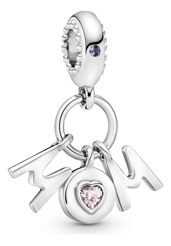 Dije Charm Pandora Madre Perfecta Mamá Mom Plata Original