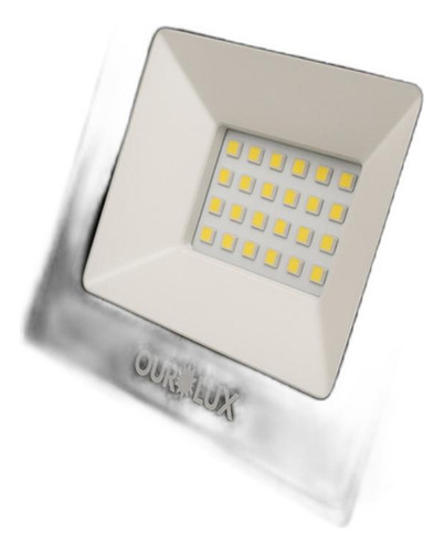 Refletor Led Slim 30w 6500k Bivolt Preto 03263 - Ourolux