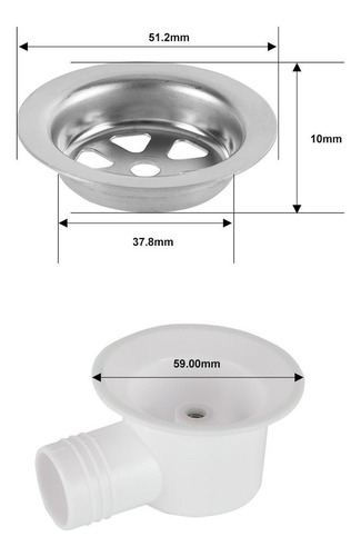 Tapón De Desagüe Para Fregadero Con Diseño, Sin Tubo